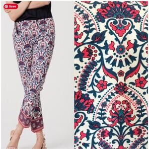 Ann Taylor Loft Size 12 The Riviera Pant Marisa Fit Crop Multicolor
